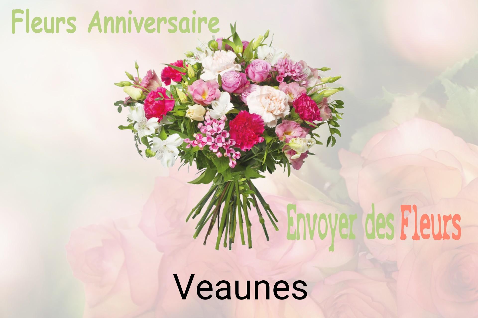 Bouquet de fleurs d’anniversaire livré à Veaunes